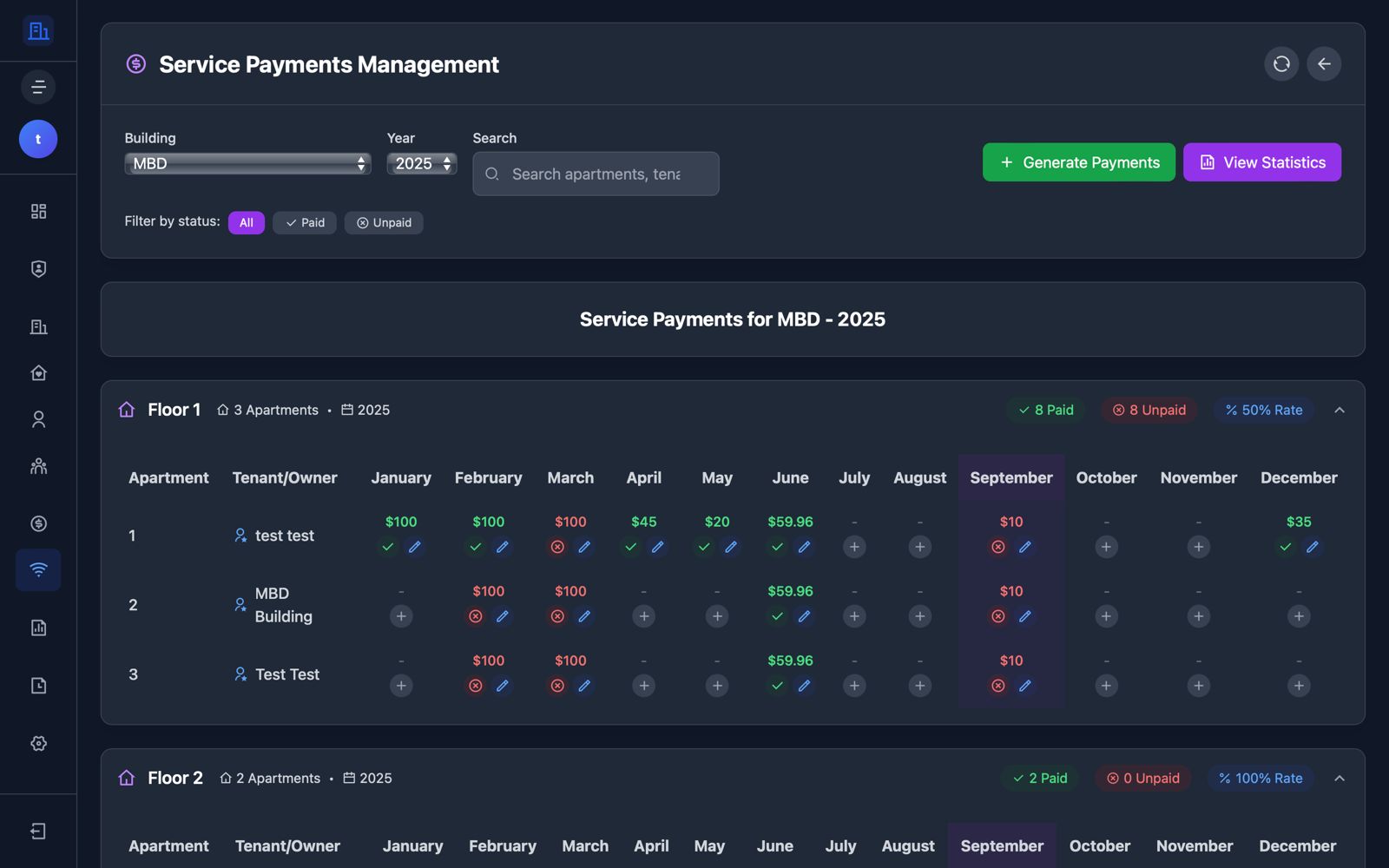Property Management System - View 1
